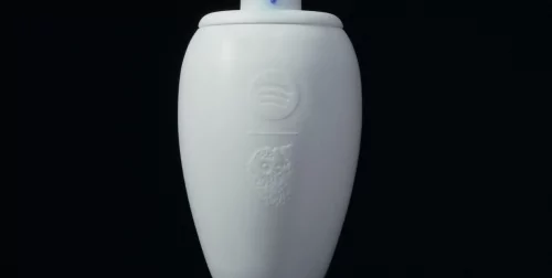 Spotify and Liquid Death release a limited-edition speaker shaped like… an urn? 