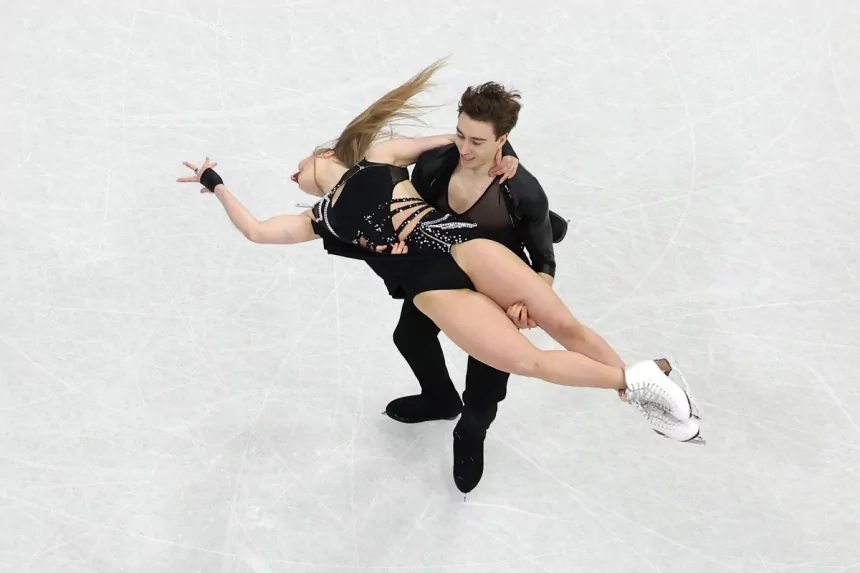 An ice dance duo skated to AI music at the Olympics