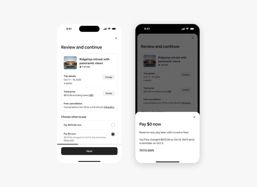 Airbnb expands its “Reserve Now, Pay Later” globally