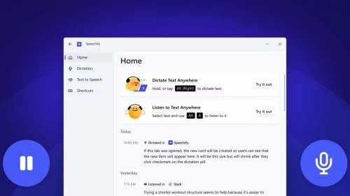 Speechify’s Windows app uses local models for transcription and dictation