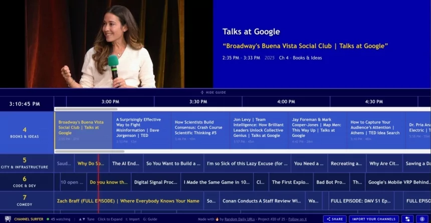 Channel Surfer lets you watch YouTube like it’s old-school cable TV