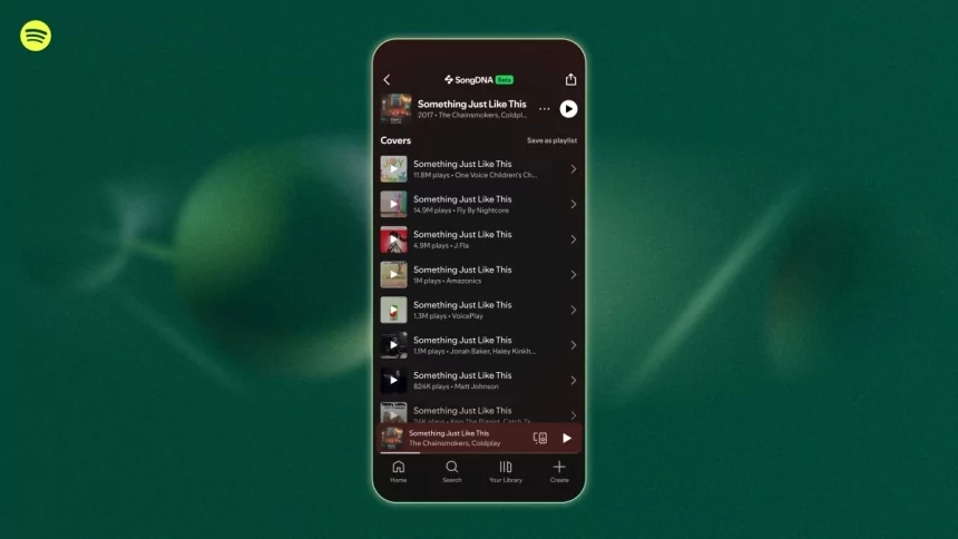 Spotify’s new SongDNA feature maps how your favorite songs are connected