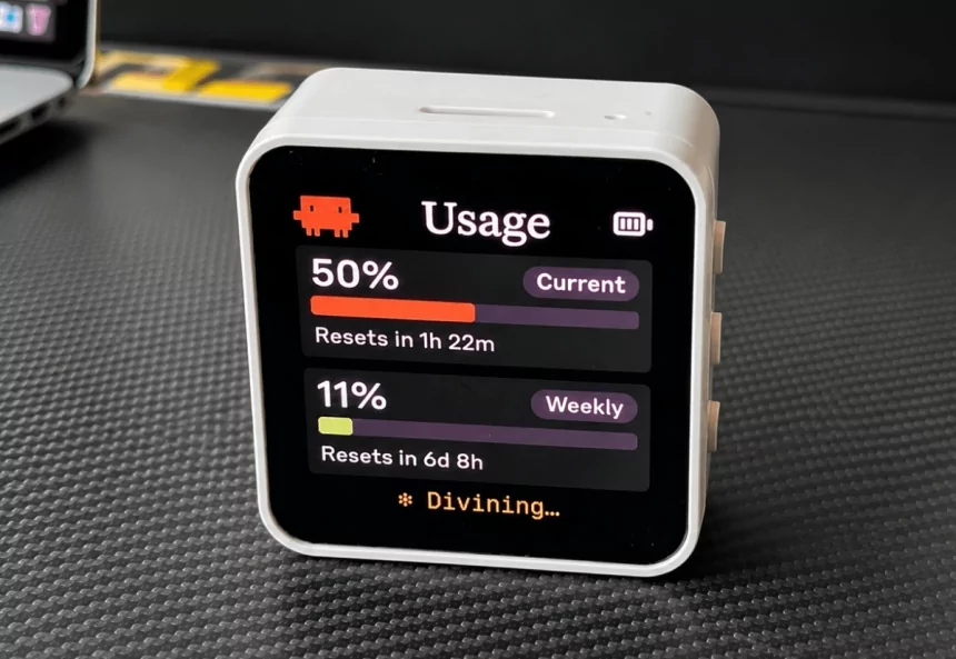 Clawdmeter turns your Claude Code usage stats into a tiny desktop dashboard