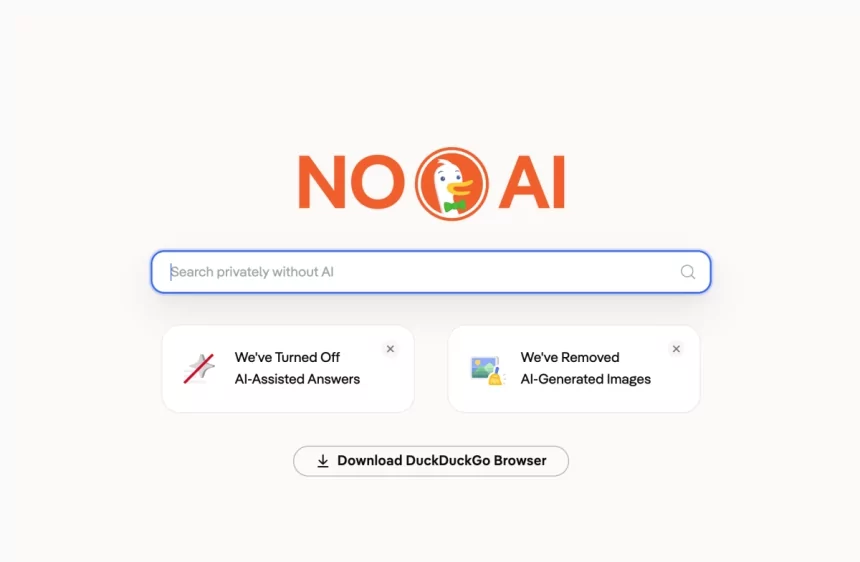 DuckDuckGo makes its ‘no-AI’ search engine easier to access as its traffic booms
