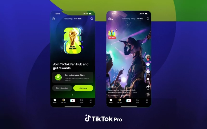 TikTok launches TikTok Pro Events, an app for cultural moments like the FIFA World Cup