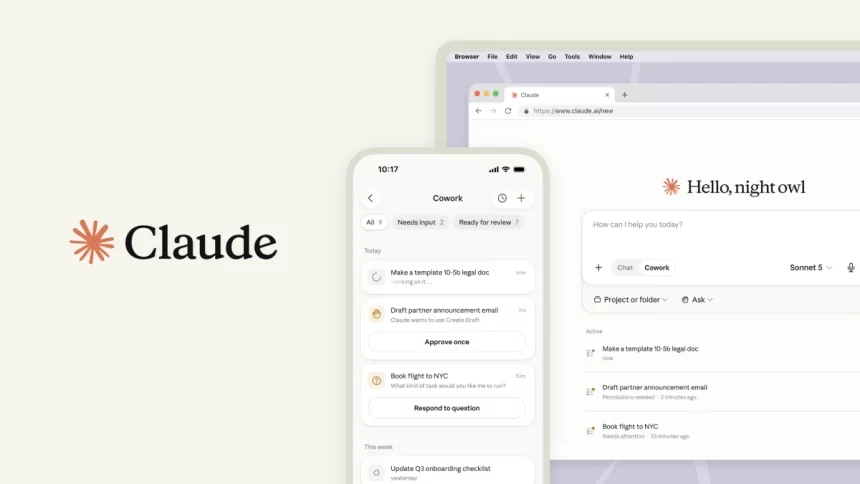 Claude Cowork expands to mobile and web